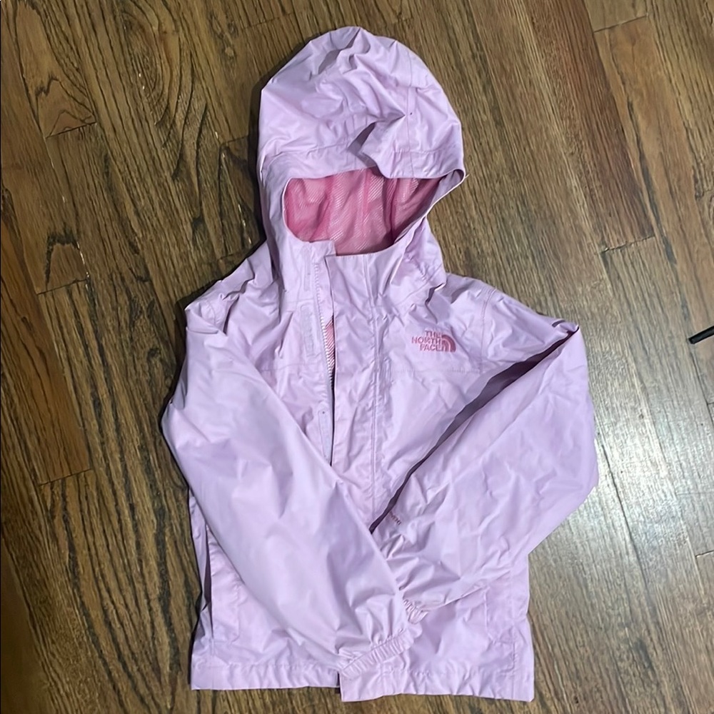 North face girls rain jacket lavender